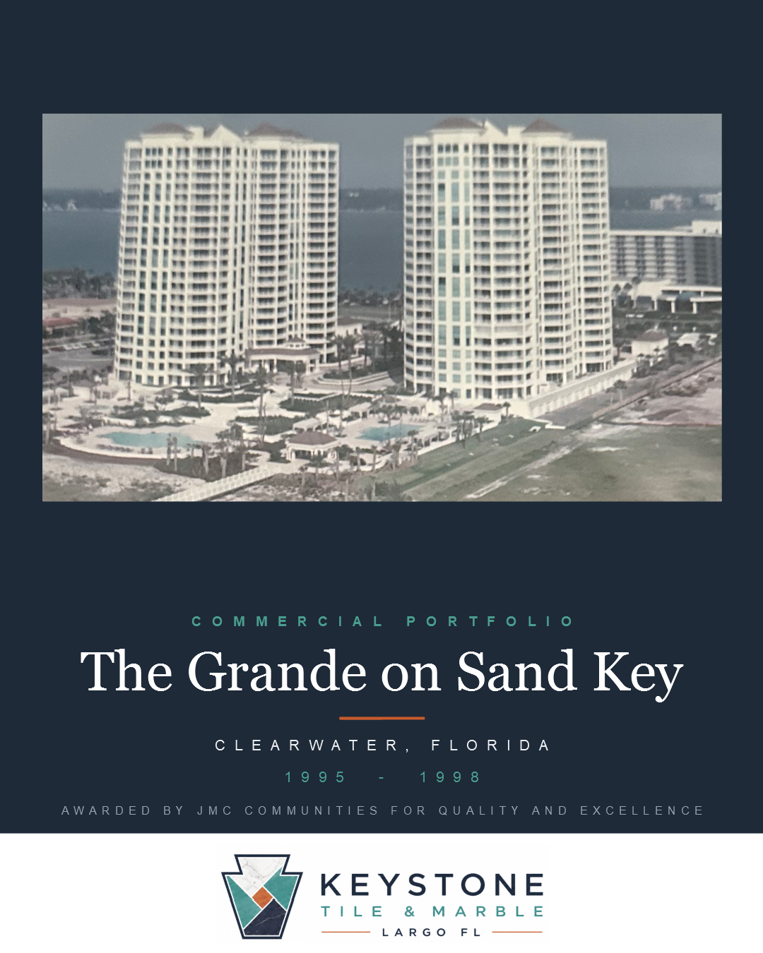 The Grande on Sand Key, Clearwater FL commercial tile project